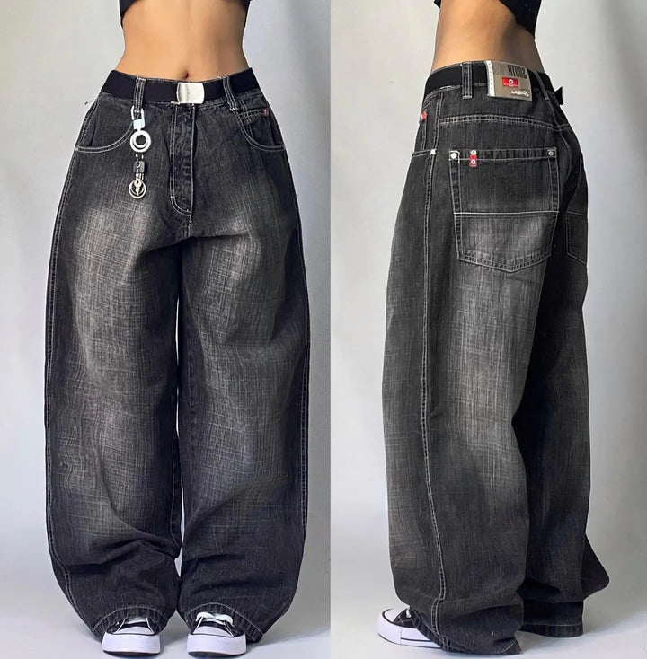 Y2K Harajuku Washed Baggy Jeans
