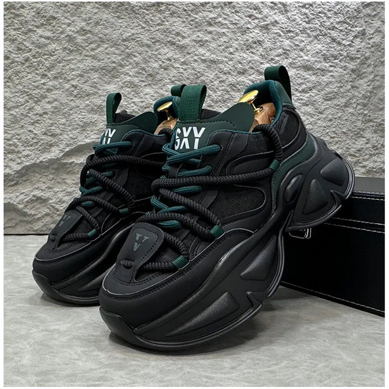 Vulcanized Breathable Chunky Running Sneakers