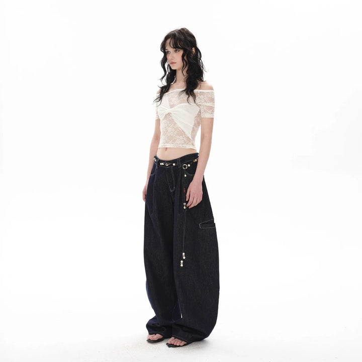 Retro Y2K High-Waisted Wide Leg Baggy Jeans