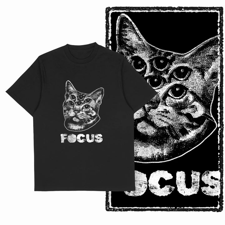 Surprise Cat Graphic T-Shirt