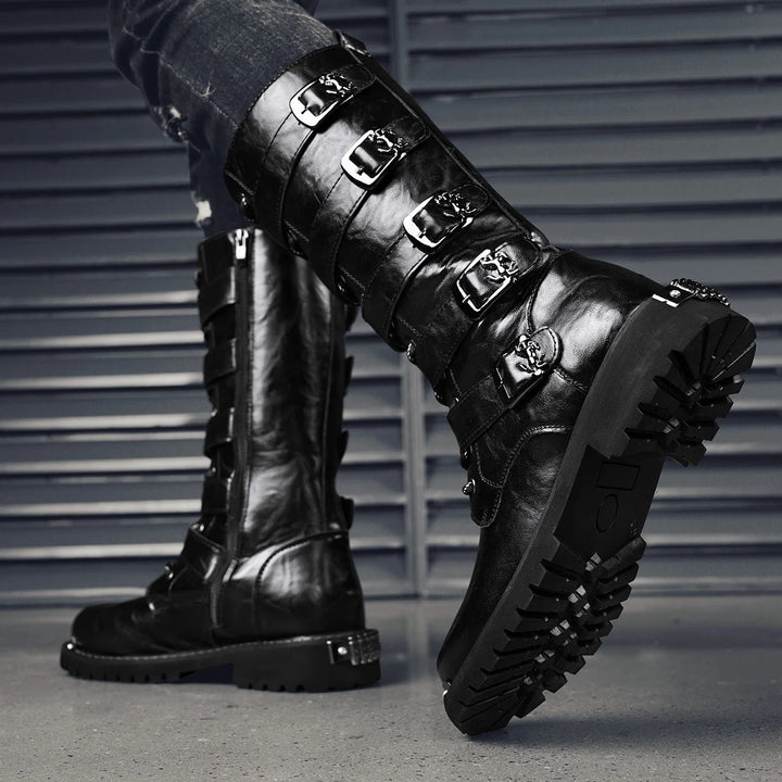 All-Season High-Top Casual Motorcycle Boots