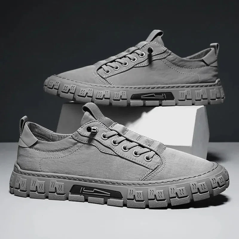 Breathable Lace-Up Casual Sneakers