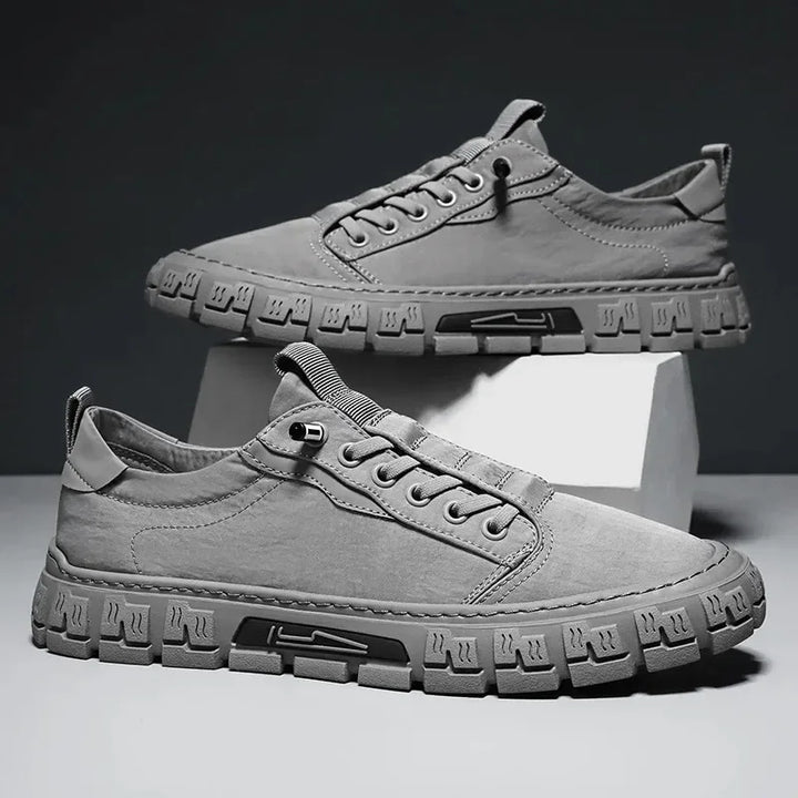 Breathable Lace-Up Casual Sneakers