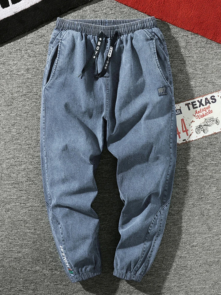 Stretch Cotton Streetwear Denim Pants