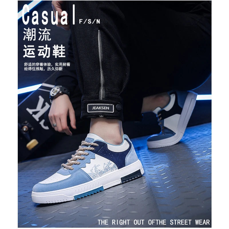 Trendy Breathable Lace-Up Sneakers
