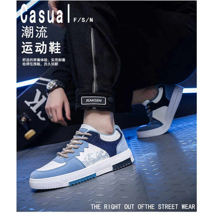 Trendy Breathable Lace-Up Sneakers