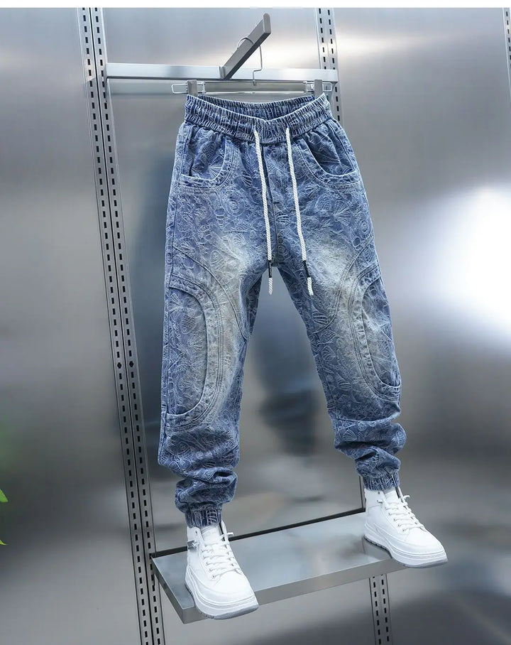 Trendy Embroidered Loose Hip Hop Jeans