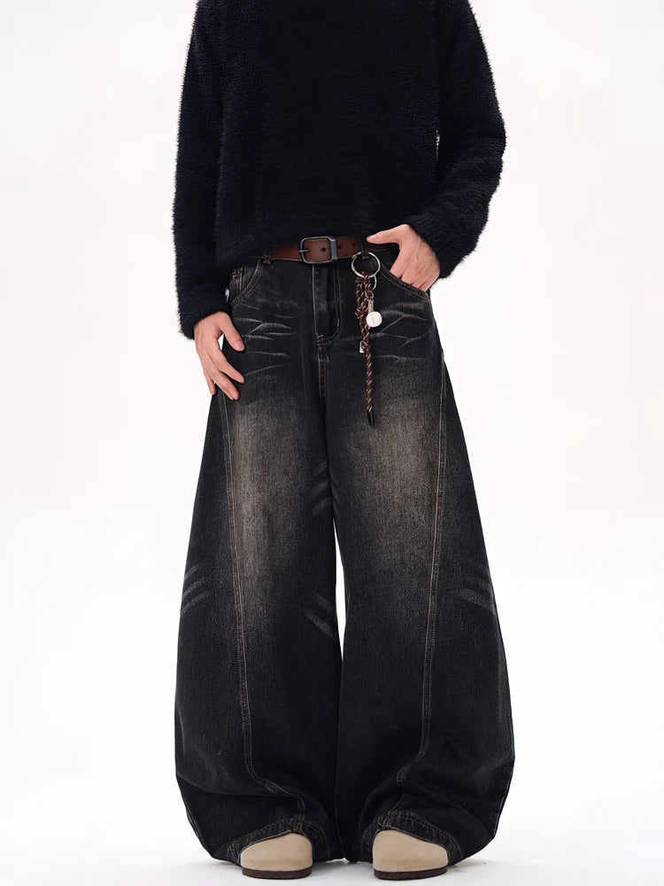 Y2K Retro Washed Baggy Jeans