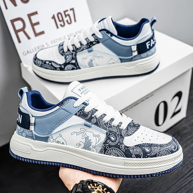 Casual Low-Top Platform Skate Shoes