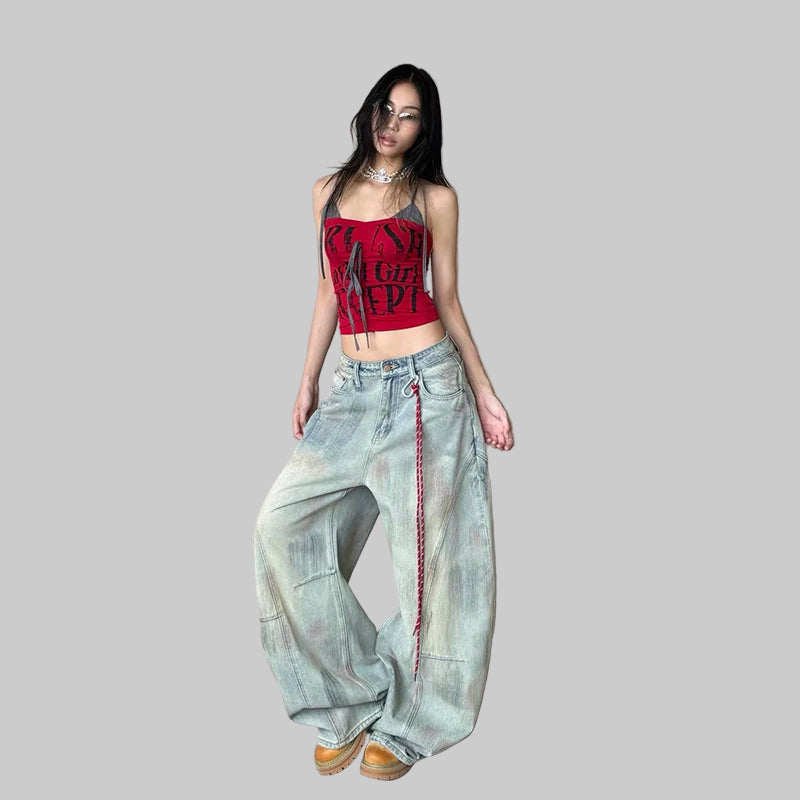 Y2K Harajuku Aesthetic Retro Denim Baggy Jeans