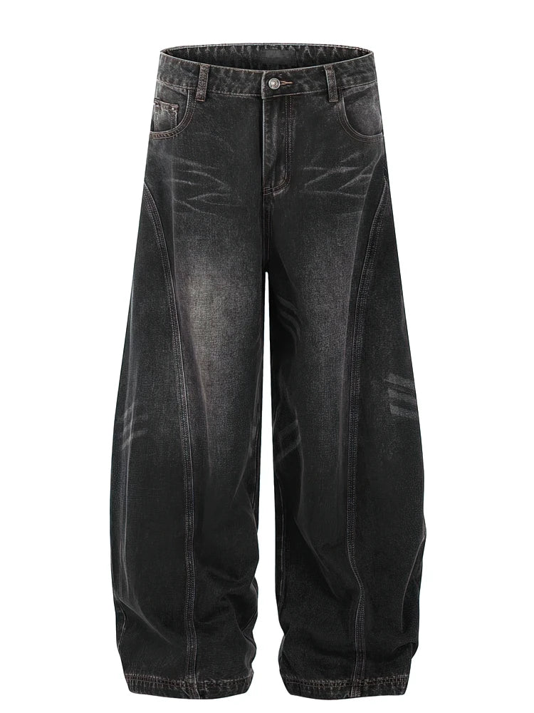 Y2K Retro Washed Baggy Jeans