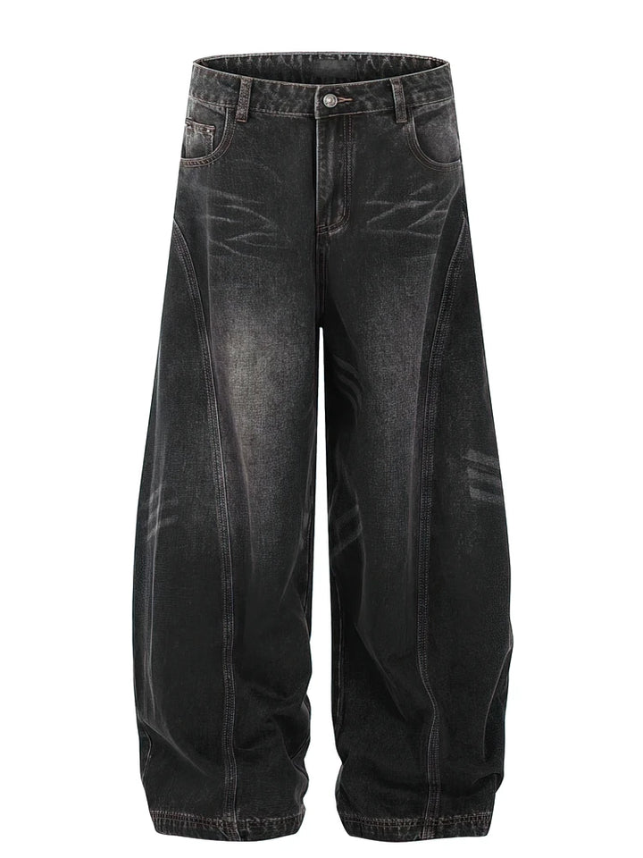 Y2K Retro Washed Baggy Jeans