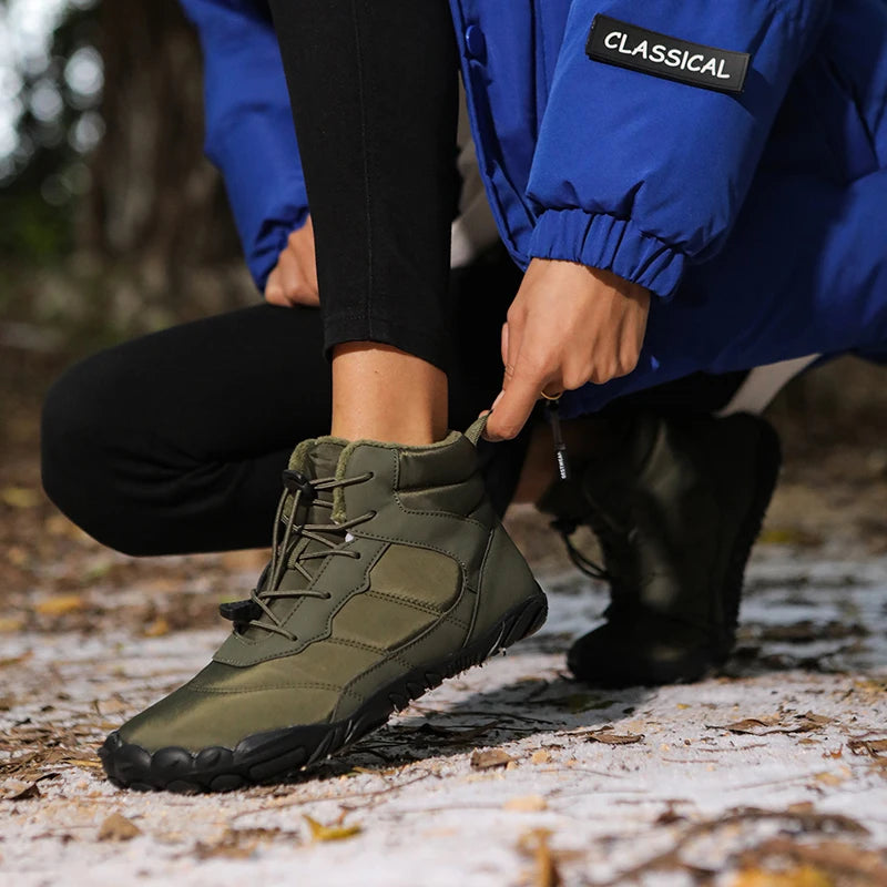 Unisex Waterproof Barefoot Winter Hiking Boots