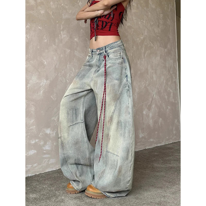 Y2K Harajuku Aesthetic Retro Denim Baggy Jeans