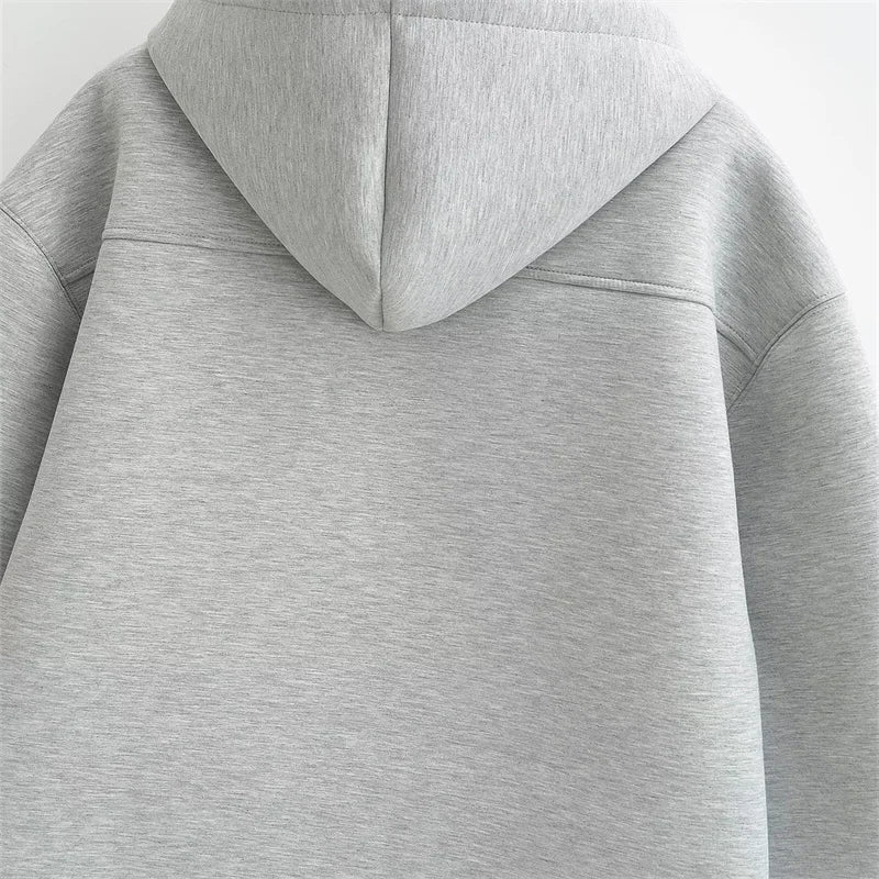 High Street Winter Oversized Zipper Hoodie