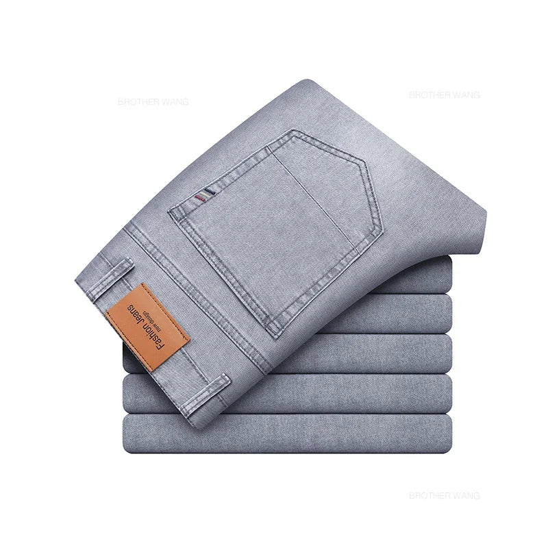 Lightweight Stretchy Cotton Jeans