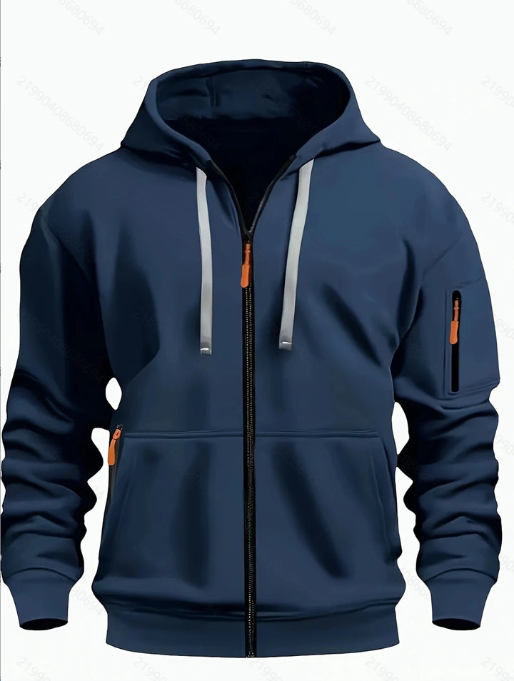 Solid color zipper hoodie Tactical Hoodies