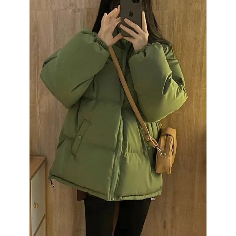 Winter Avocado Green Cotton Jacket