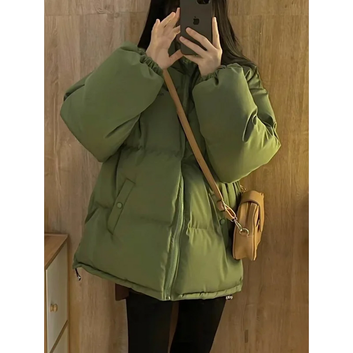 Winter Avocado Green Cotton Jacket