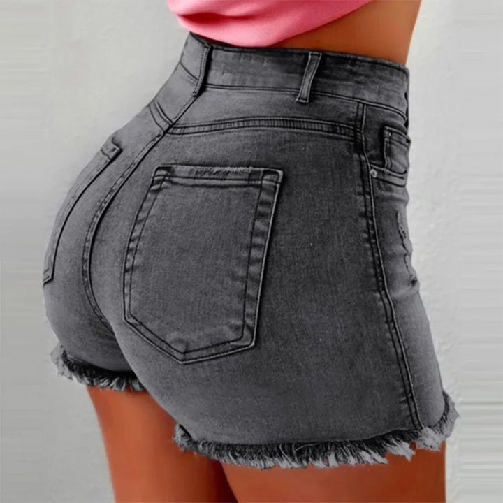 Vintage Distressed Denim Shorts