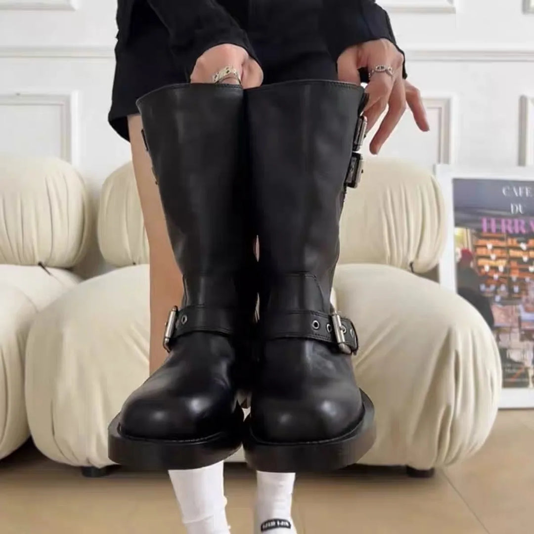 Medium Tube Short Platform Knight Boots