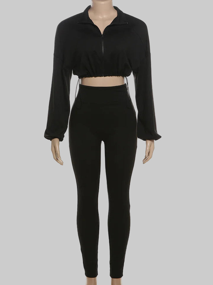 Lightweight Zip-Up Jacket and Matching Leggings