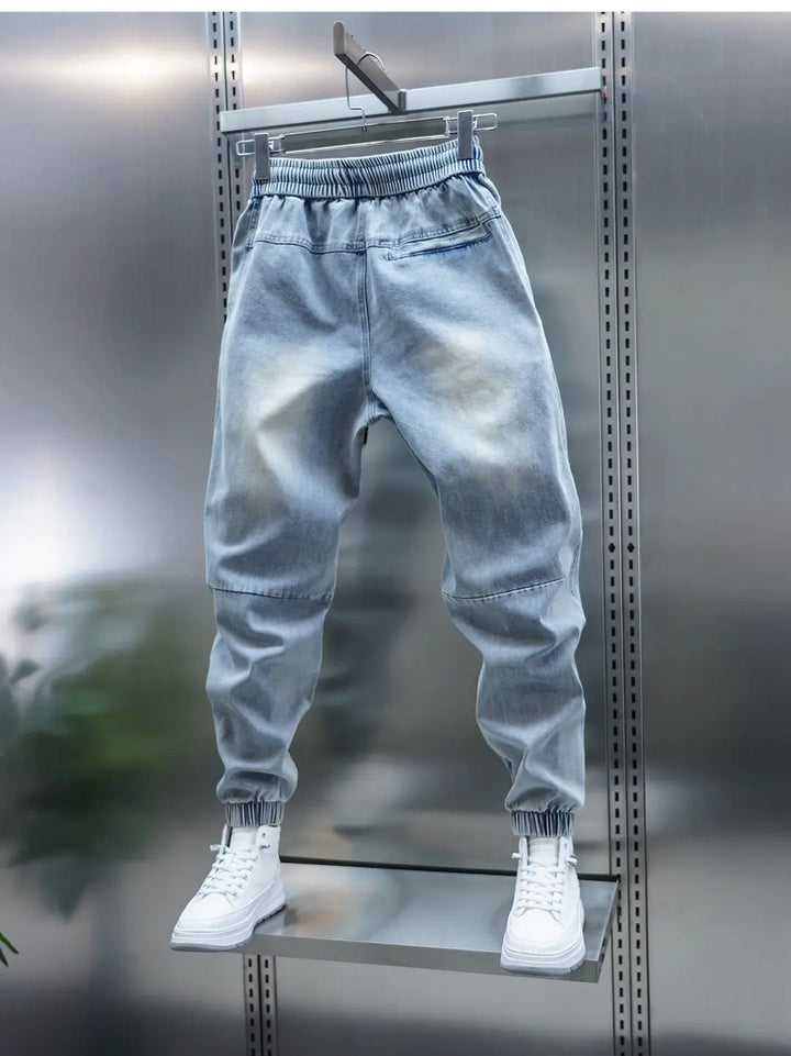 Blue Harem Streetwear Jogger Jeans