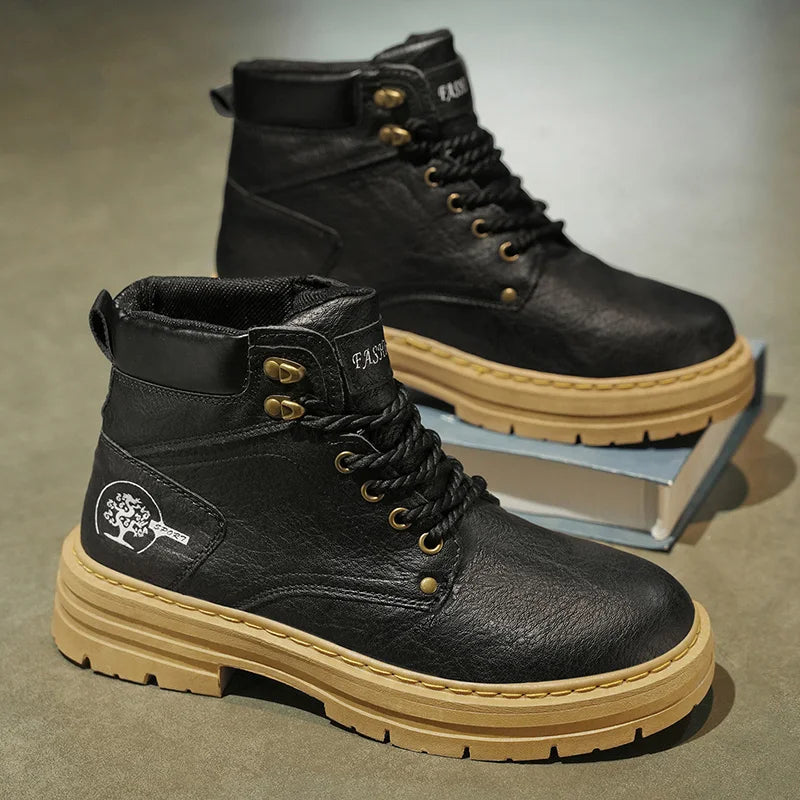 British Style High-Top Boots