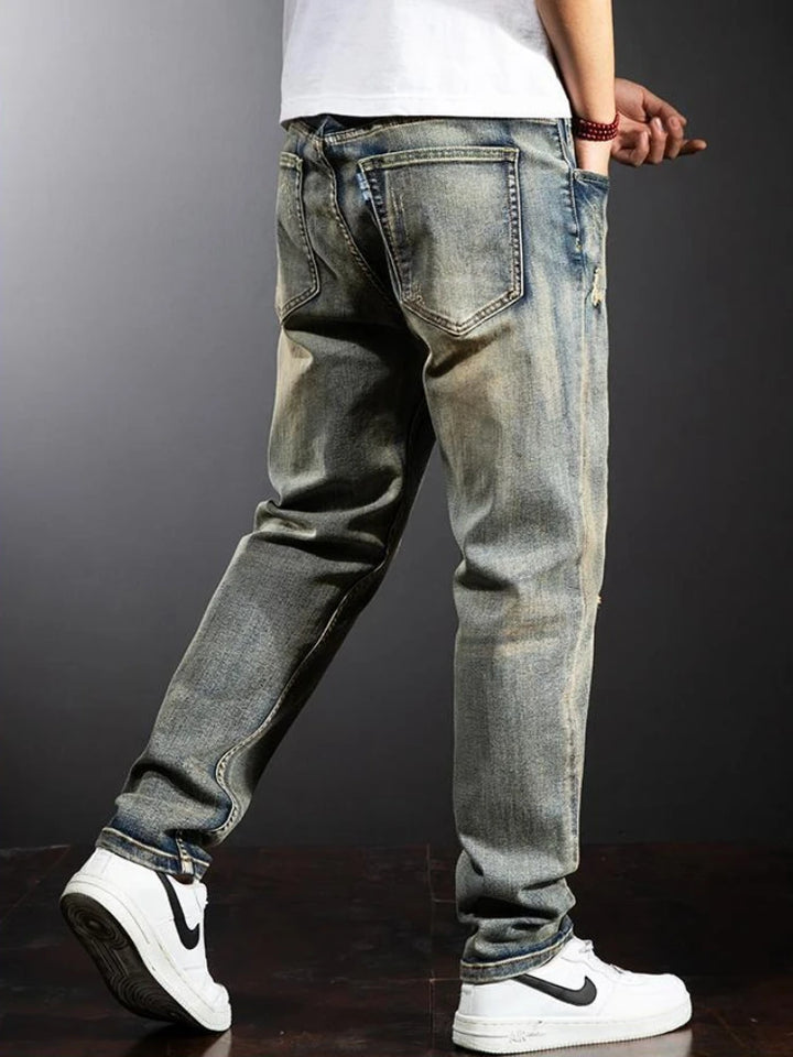 Embroidered Baggy Loose Jeans