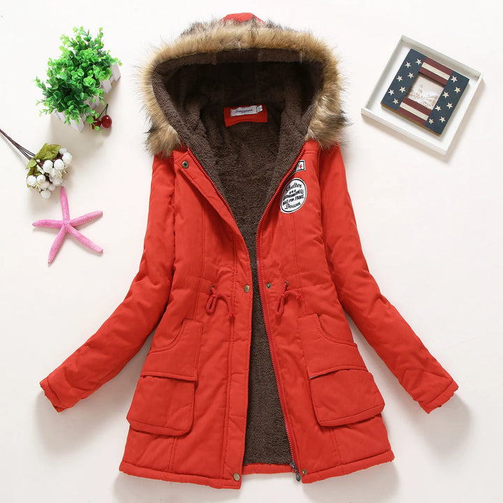 Cotton Padded Hooded Parka Jacket