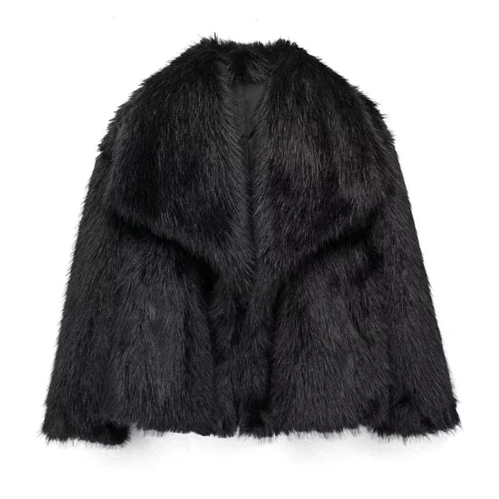 Plush Fluffy Autumn/Winter Faux Fur Coat