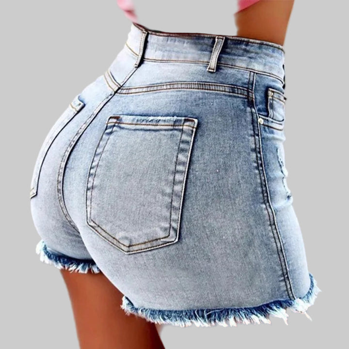 Vintage Distressed Denim Shorts