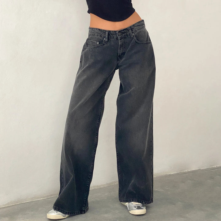 Trendy Y2K Baggy Low Rise Jeans