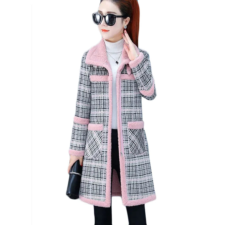 Thick Lamb Wool Velvet Parker Overcoat