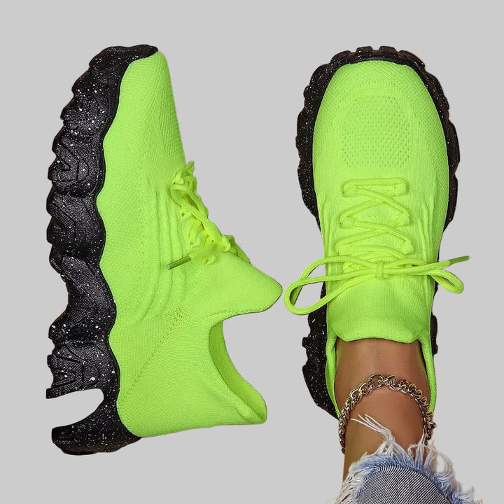 Lightweight Breathable Knit Slip-On Sneakers
