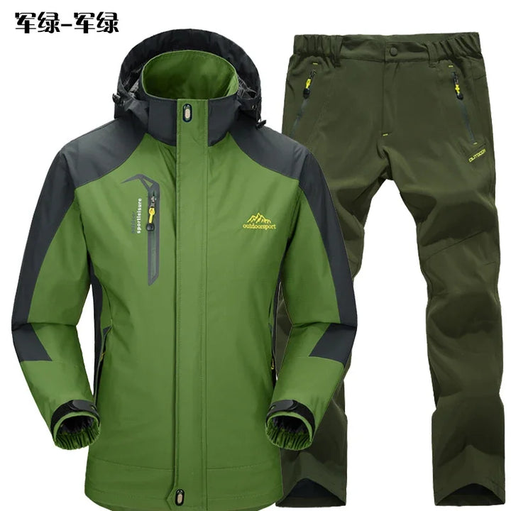 Thermal Fleece Waterproof Hooded Hiking Jackets