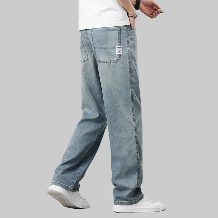 Men's Ultra-Thin Straight Denim Jeans
