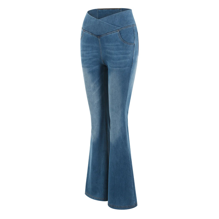 Stretch Denim Flared Denim Jeans