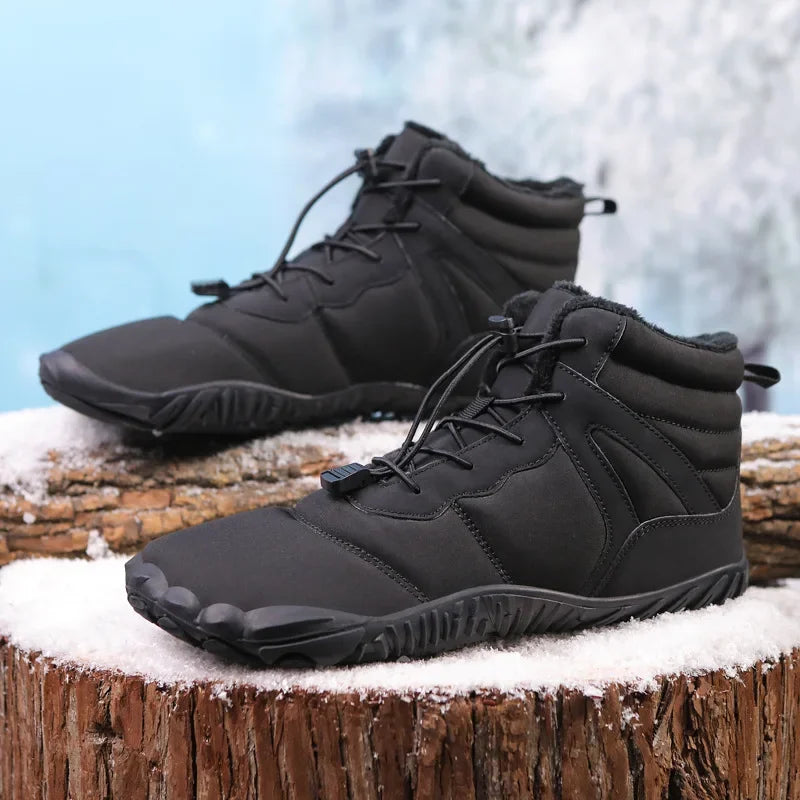 Waterproof Cotton Fleece-Lined Winter Hiking Boots