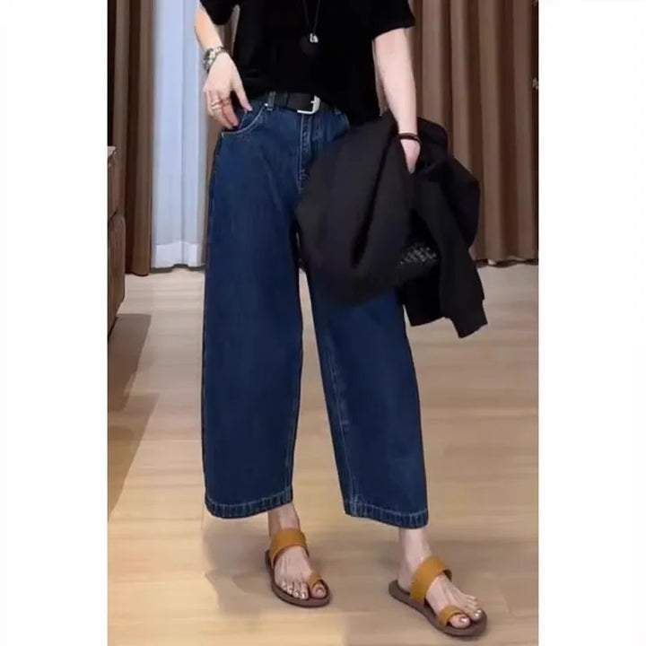Trending Slim Straight-Leg Loose Jeans