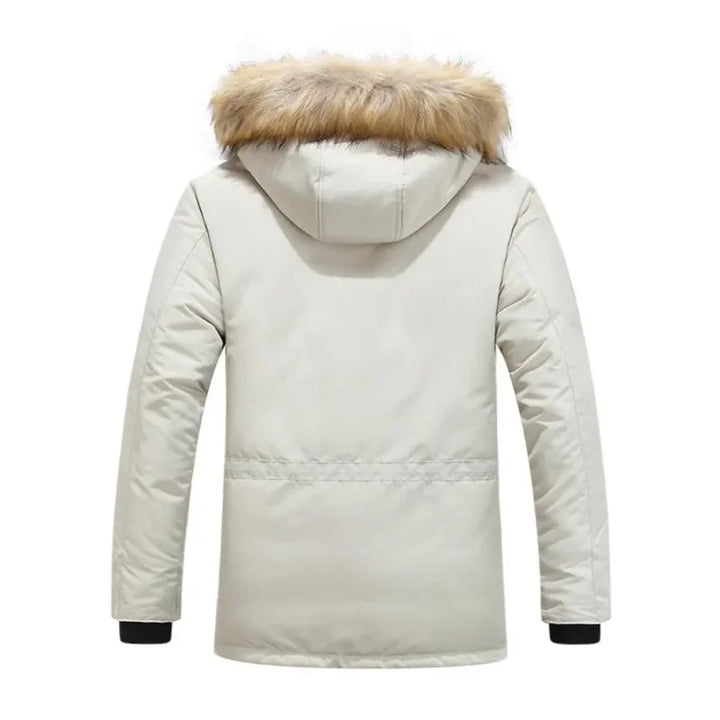 Premium Cotton Blend Fur Hooded Winter Jacket