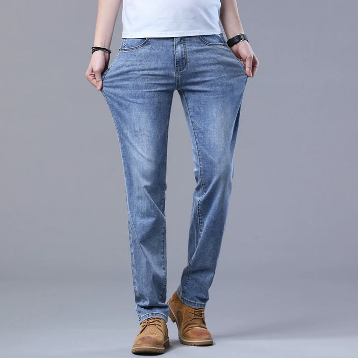 Light Blue Slim Fit Stretch Jeans