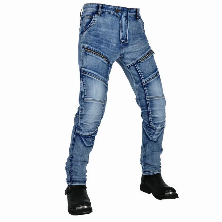 Tear-Resistant Y2K Motorcycle Riding Jeans