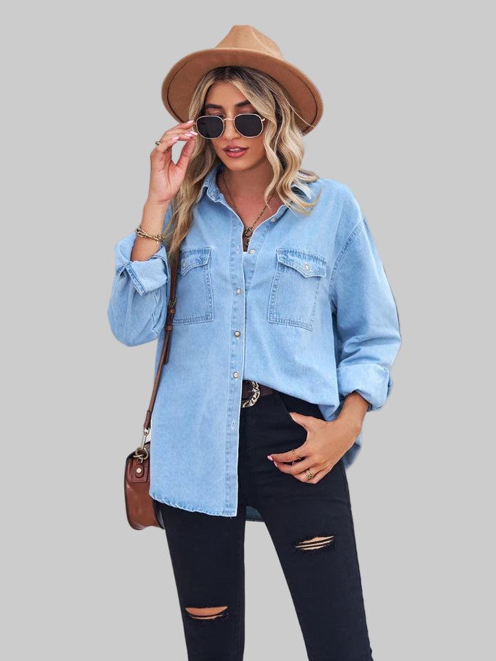 Casual Loose Vintage Denim Shirt