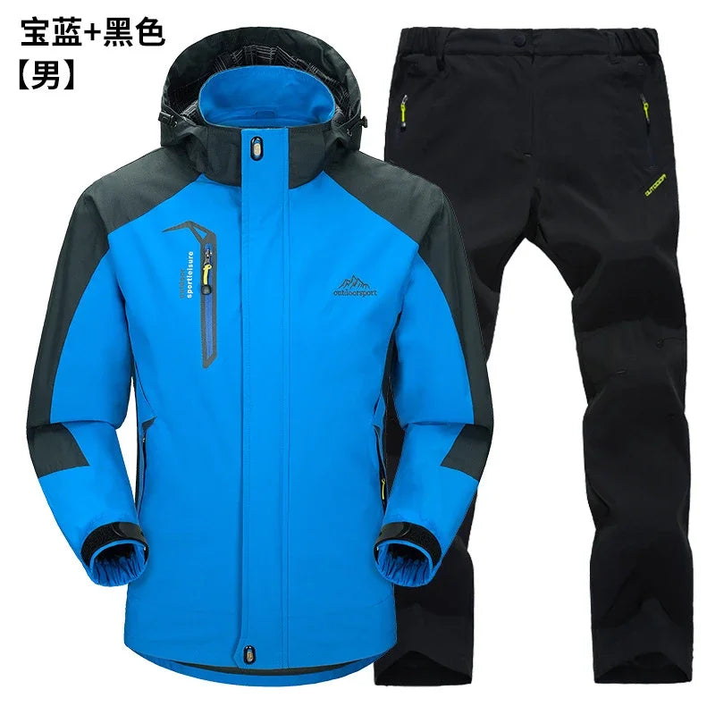 Thermal Fleece Waterproof Hooded Hiking Jackets