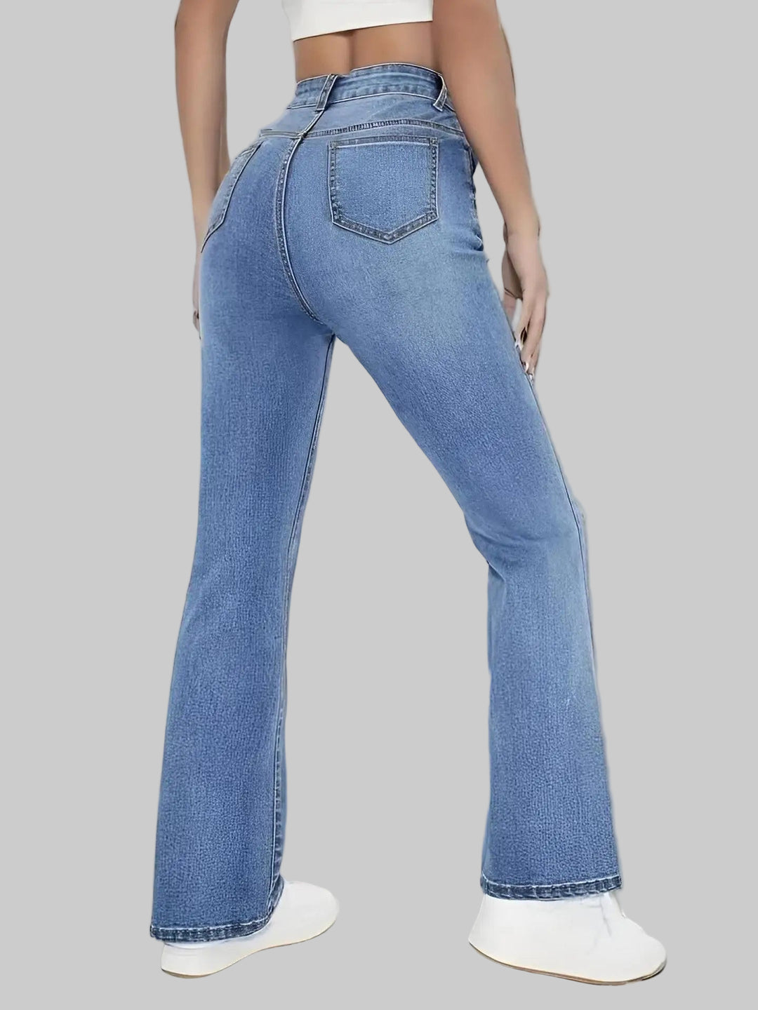 Trendy High-Waisted Slimming Jeans