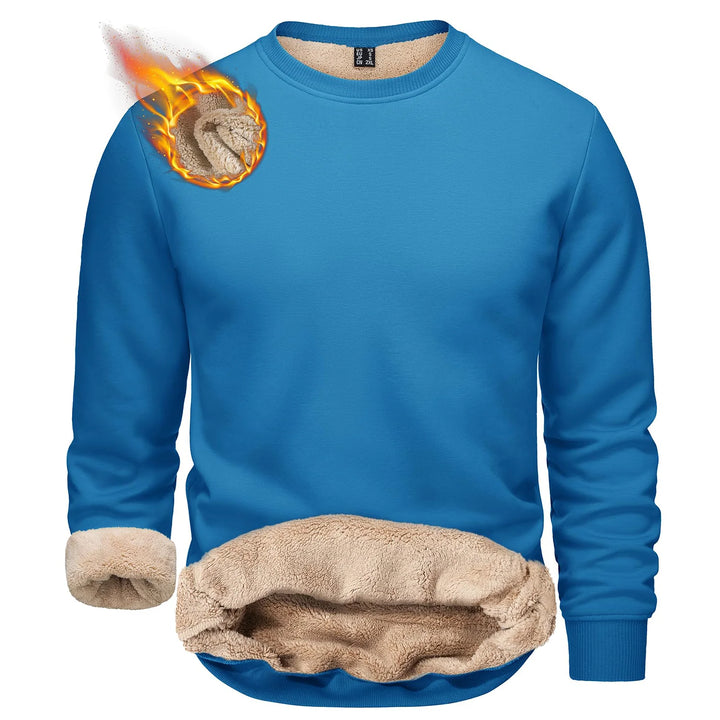 Heavyweight Sherpa-Lined Fleece Crewneck Sweatshirt