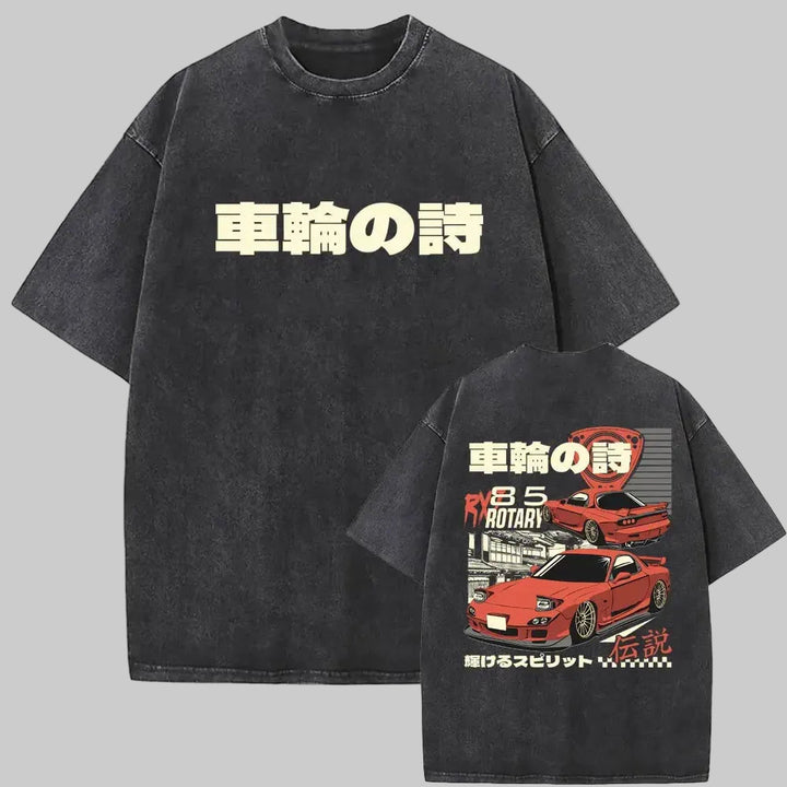 Anime Initial D Drift AE86 & JDM Vintage T-Shirt
