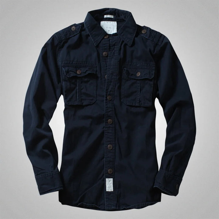 Vintage American Long Sleeve Camouflage Outdoor Shirt