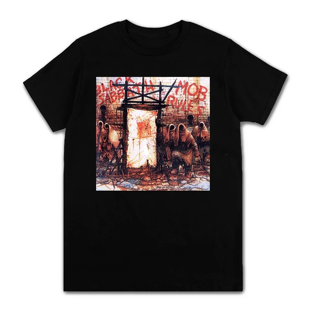 Unisex Black Metal Rock Band Graphic Tees